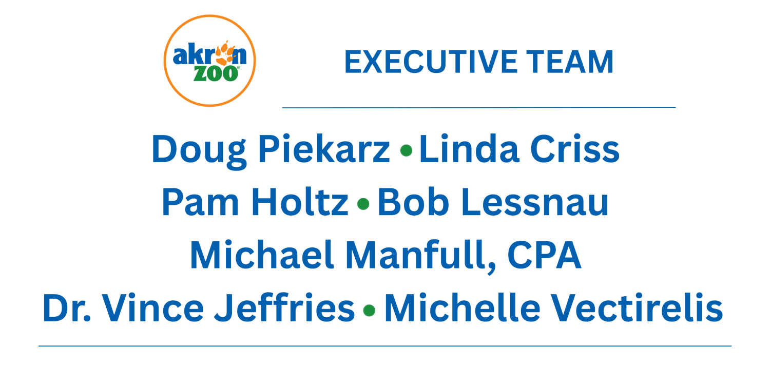The Akron Zoo Executive Team