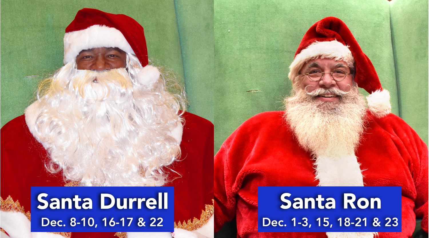 Santa Durrell and Santa Ron