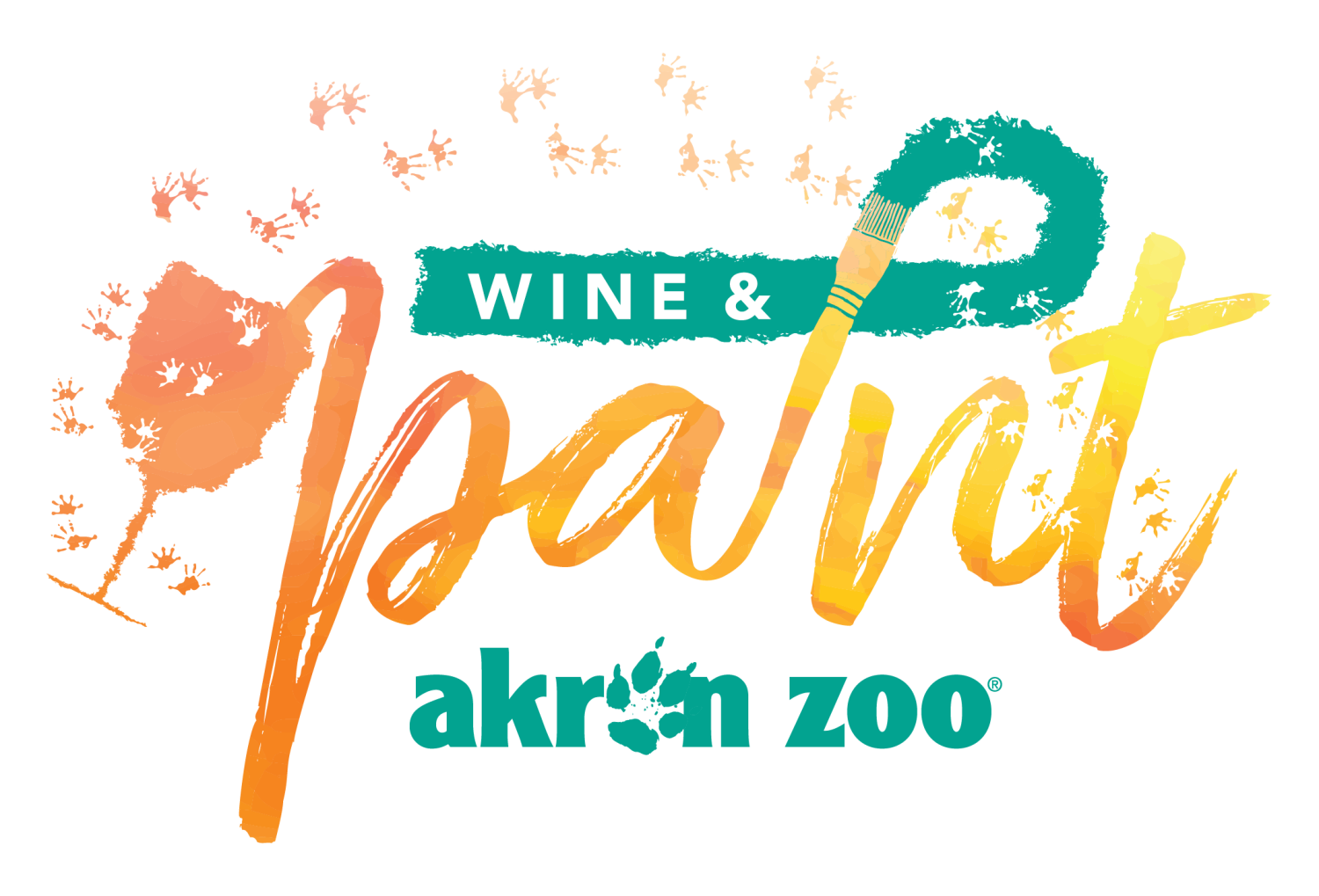 Wine and Paint Event Logo