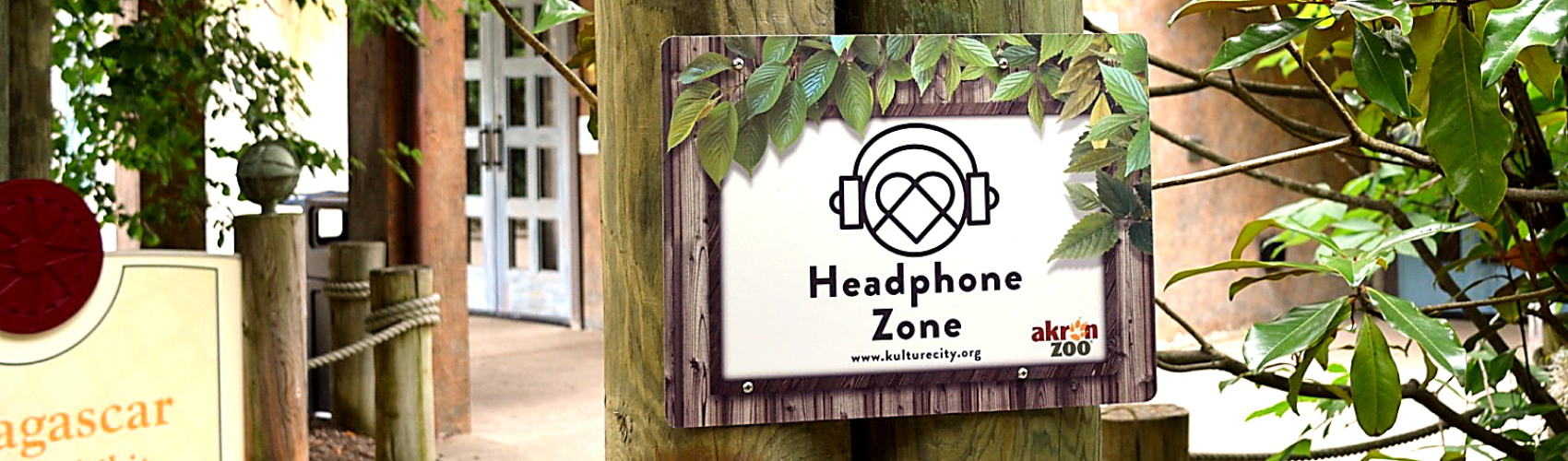Headphone zone signs