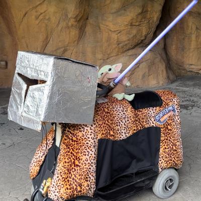 Baby Yoda on a ScooterPal