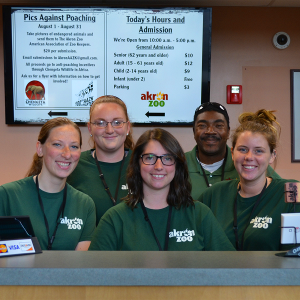 Five Akron Zoo employees