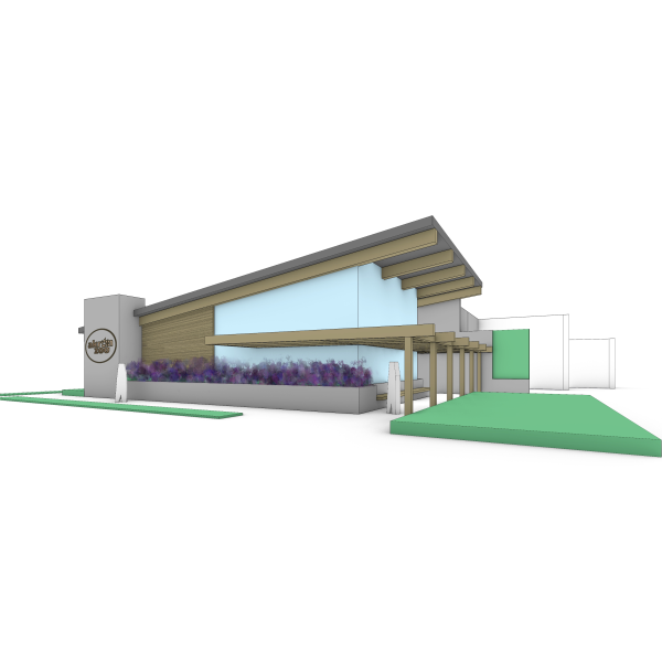 Rendering of new animal hospital